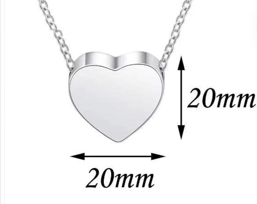 URN heart Necklace