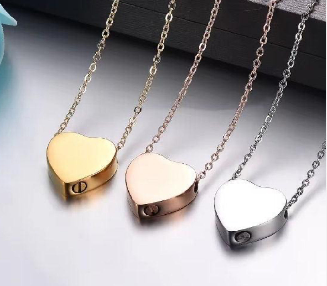 URN heart Necklace