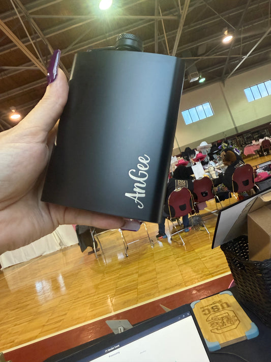Engraved Flask