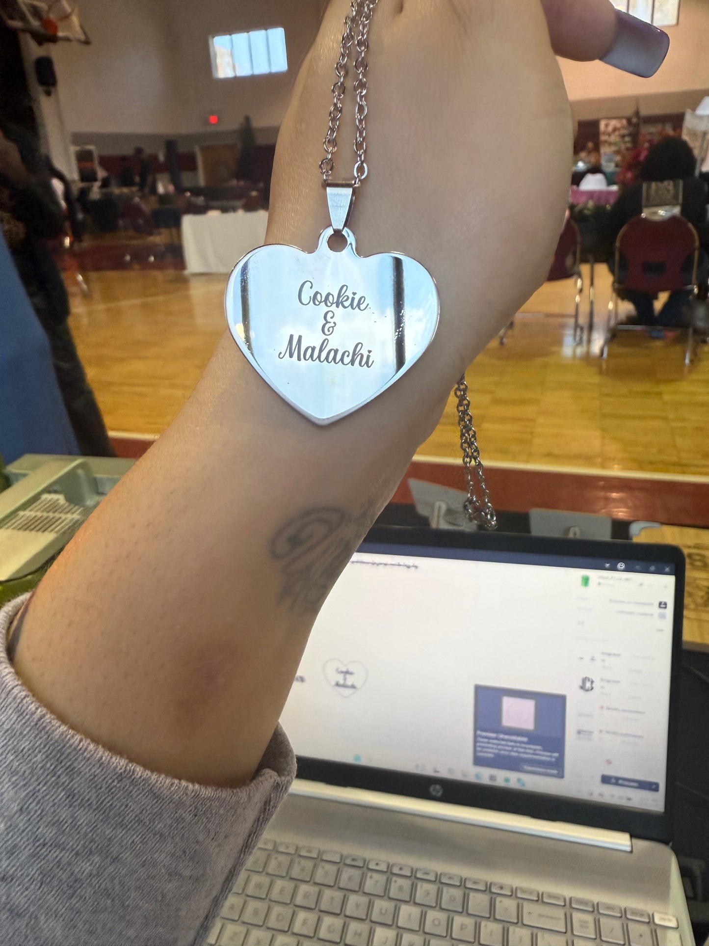 Engraved Heart Necklace