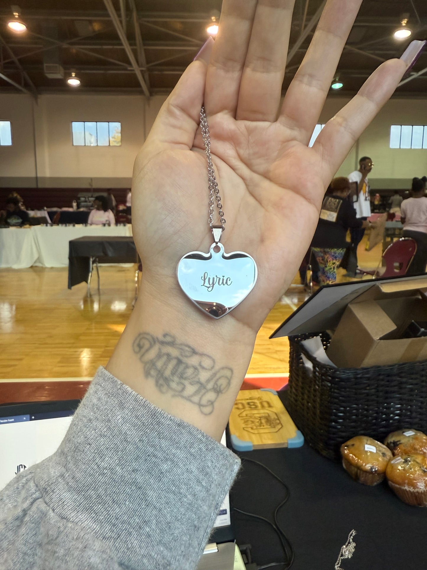 Engraved Heart Necklace