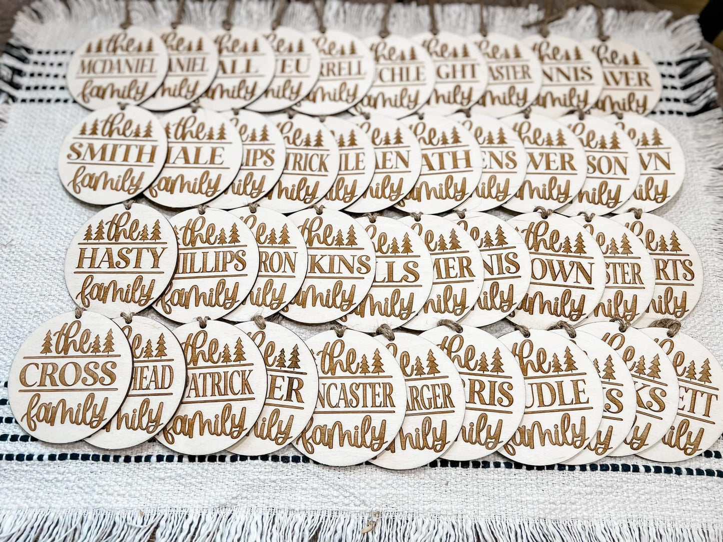 Engraved Christmas Ornaments