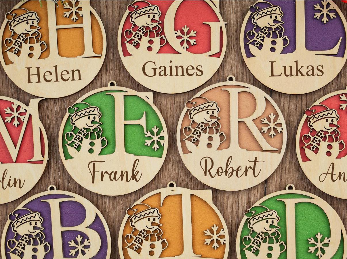 Engraved Christmas Ornaments