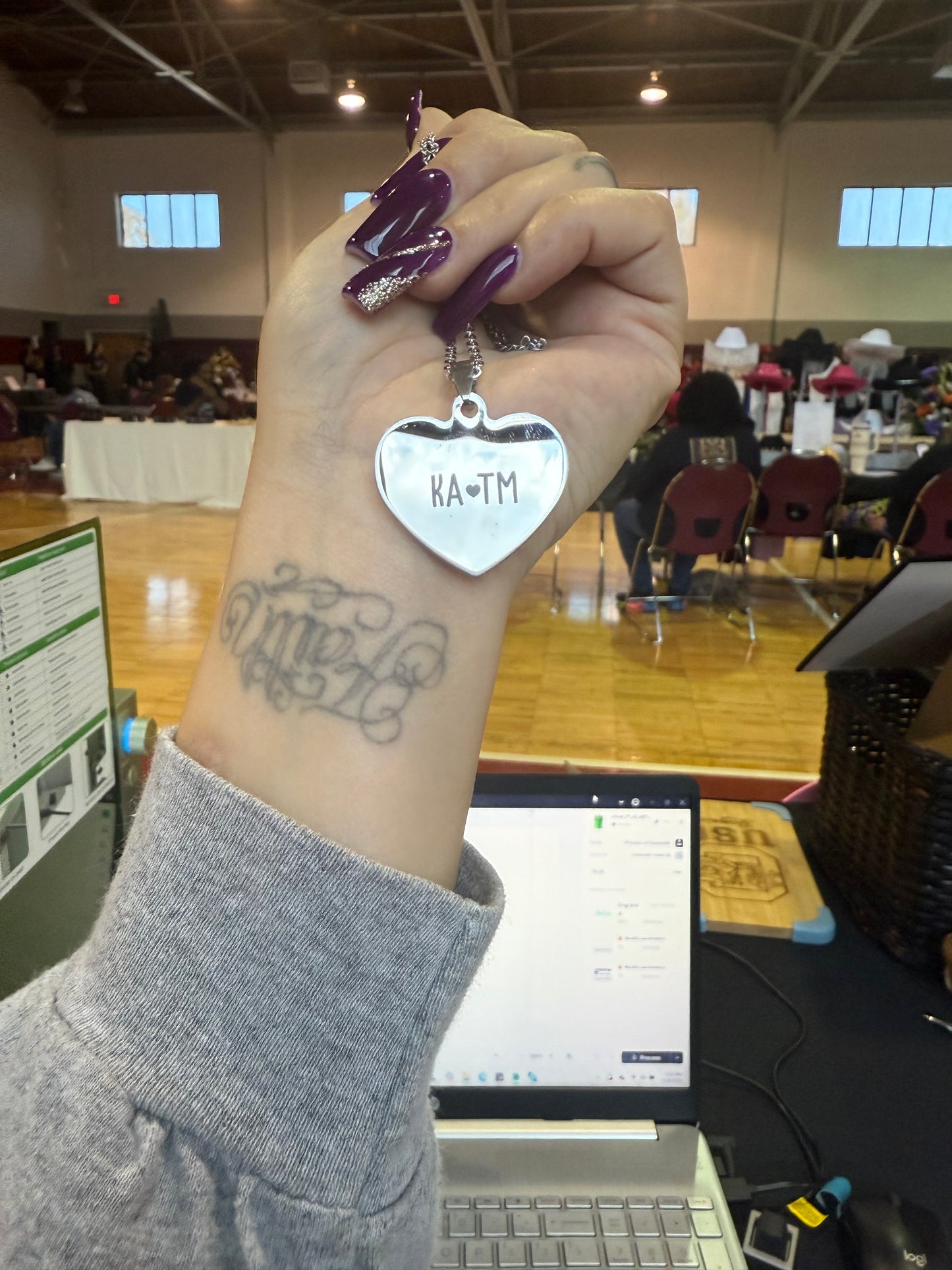 Engraved Heart Necklace