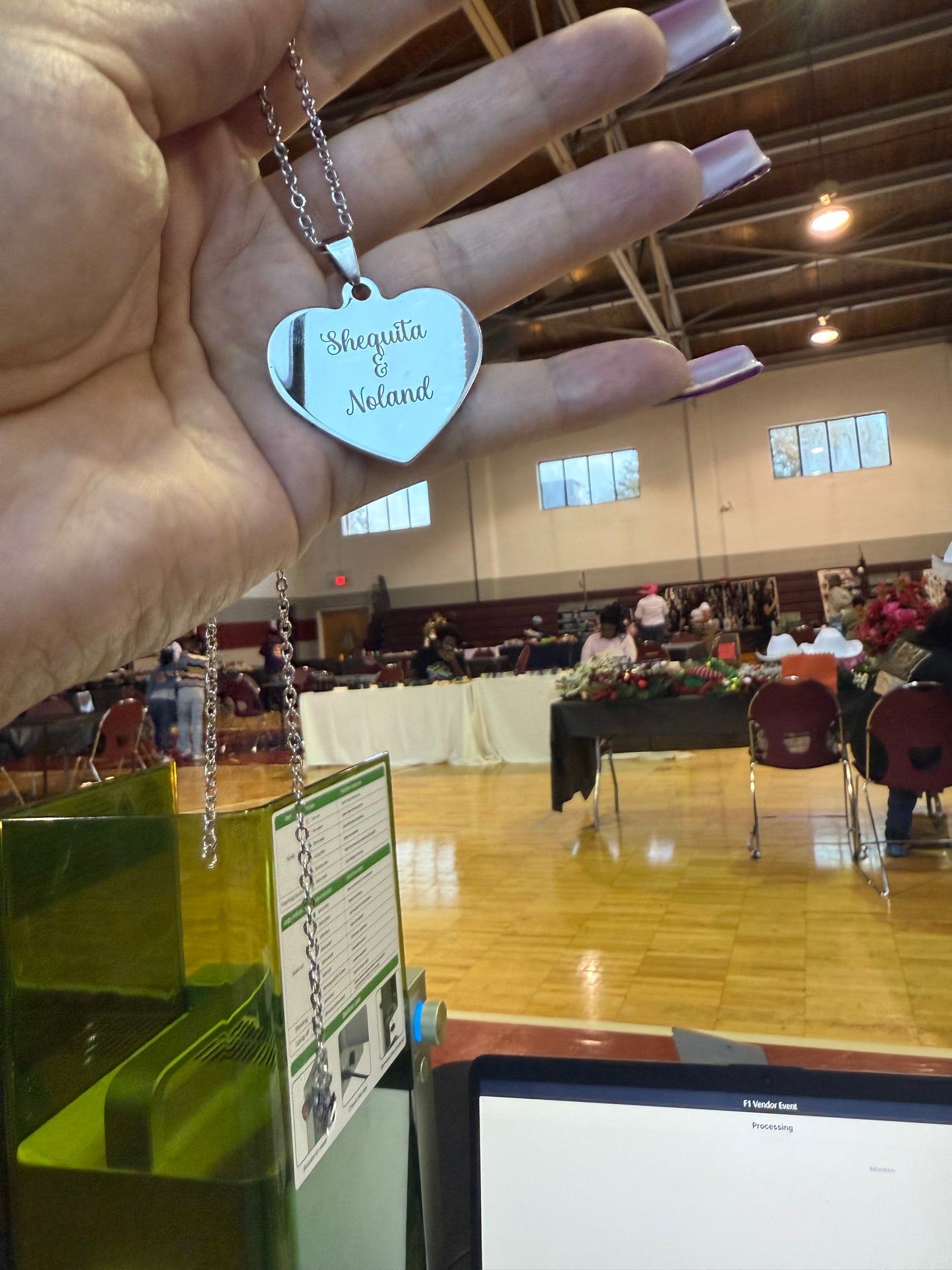 Engraved Heart Necklace