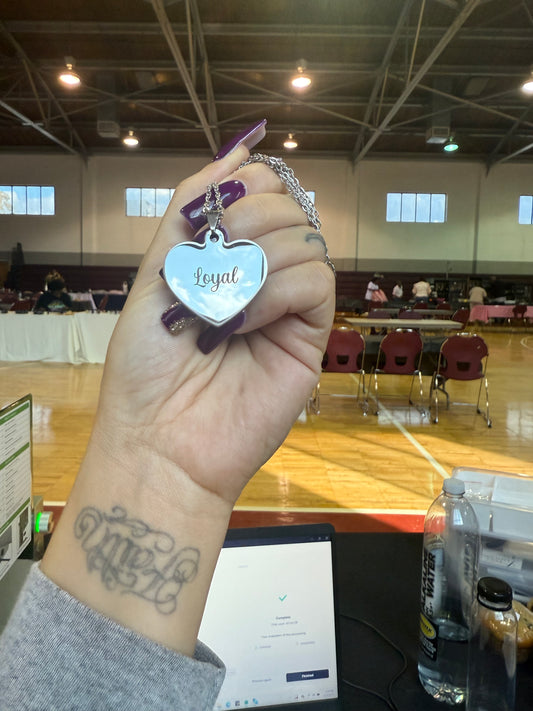 Engraved Heart Necklace