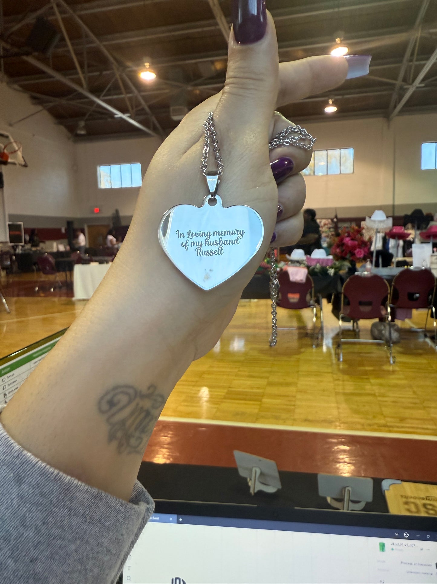 Engraved Heart Necklace