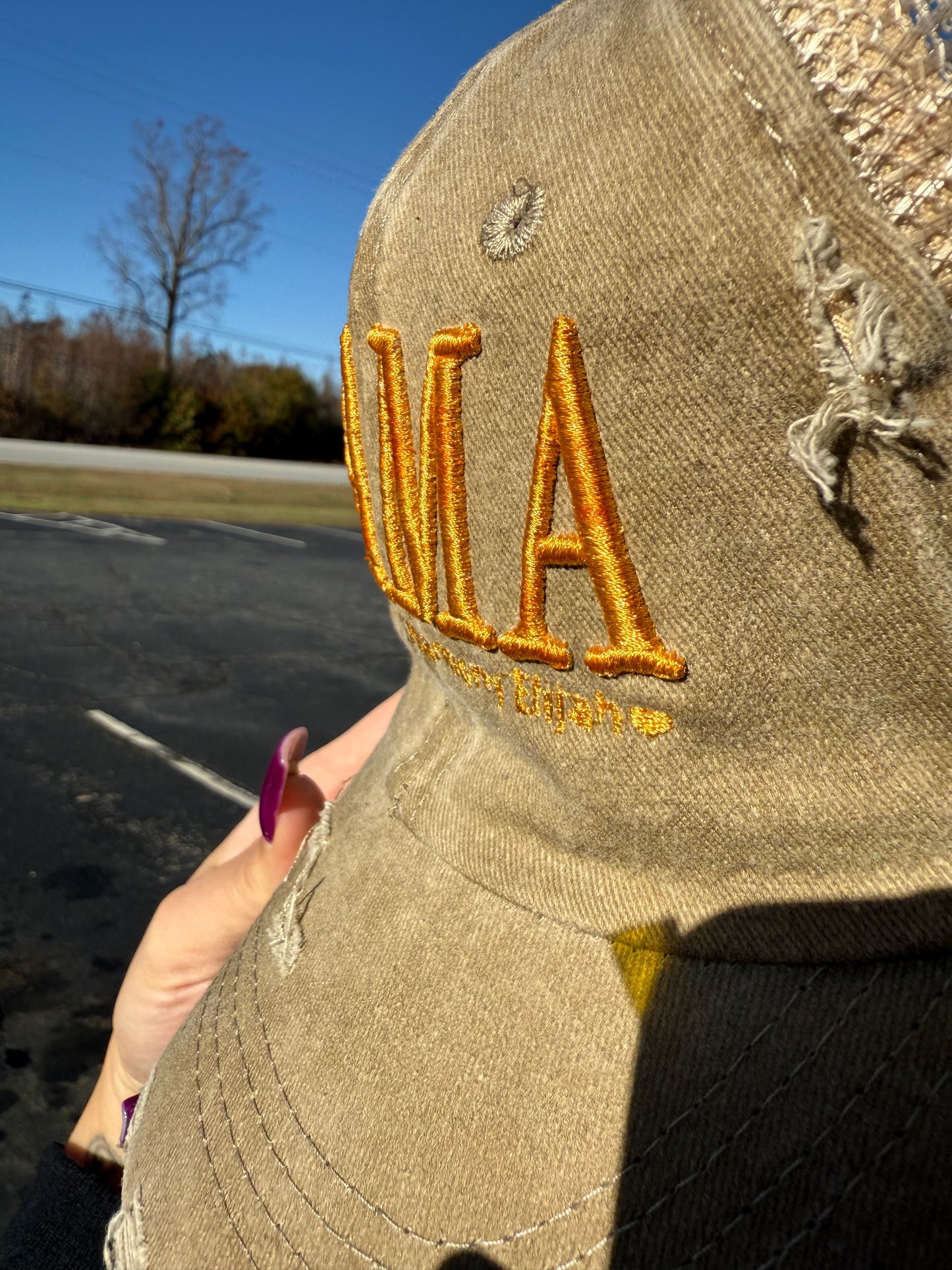 3D Embroidered “Mama” Hat