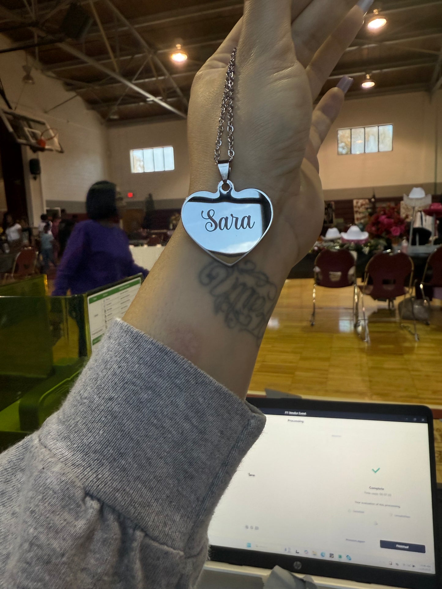 Engraved Heart Necklace