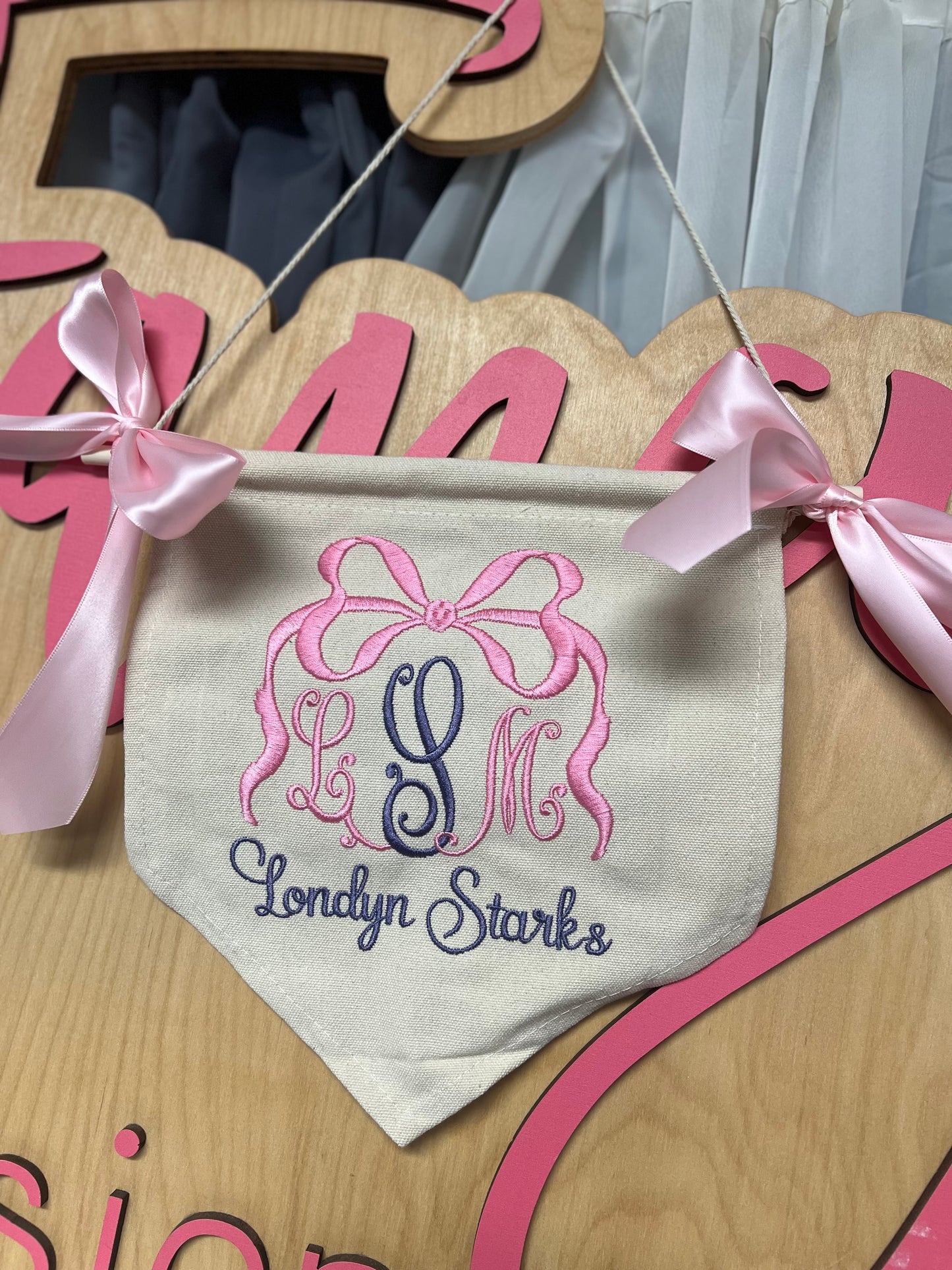 Embroidered Baby Banner
