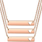 Nameplate Necklace (Heart Cutout)