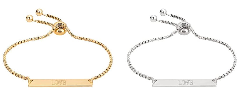 Adjustable Nameplate Bracelet