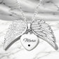 Angel Wing “Hidden Heart” Necklace