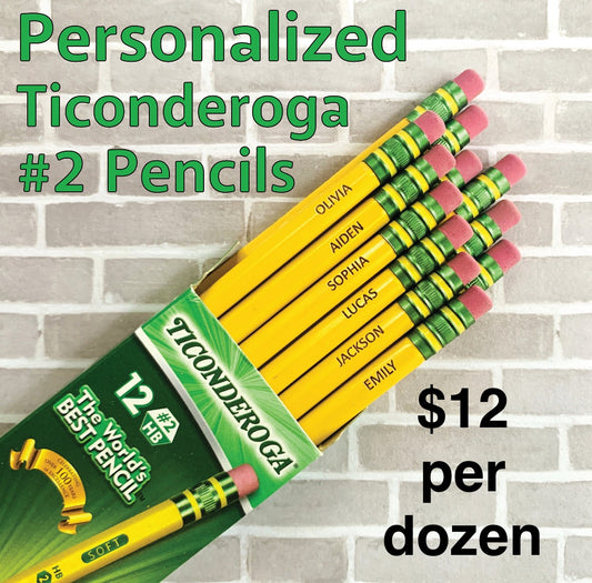 Engraved Ticonderoga Pencils