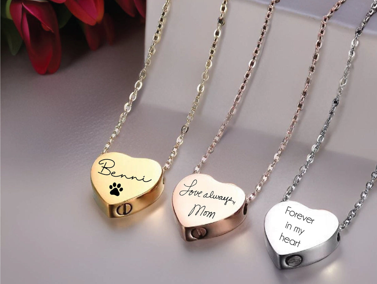 URN heart Necklace