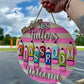Teacher Door Hanger (Striped Colored Pencils)