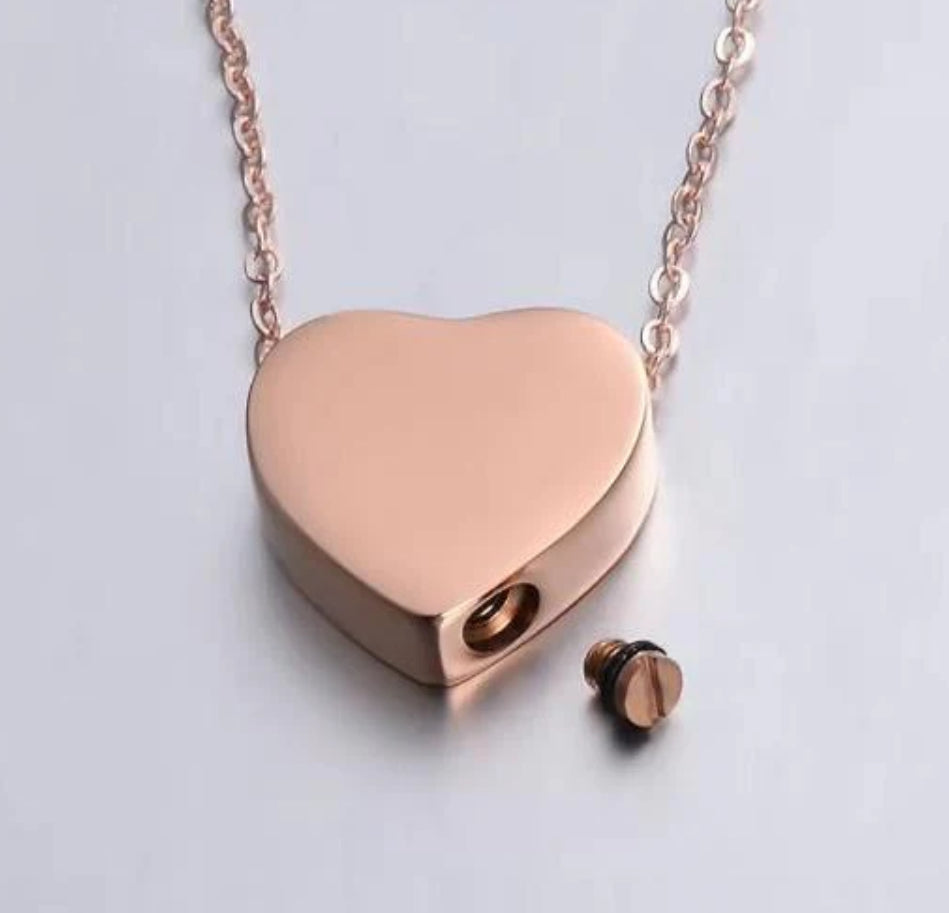 URN heart Necklace