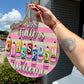 Teacher Door Hanger (Striped Colored Pencils)
