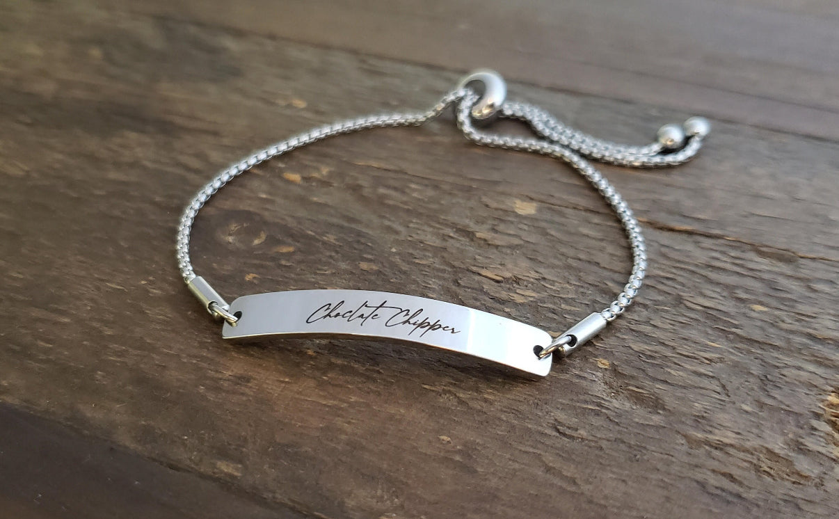 Adjustable Nameplate Bracelet