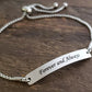 Adjustable Nameplate Bracelet