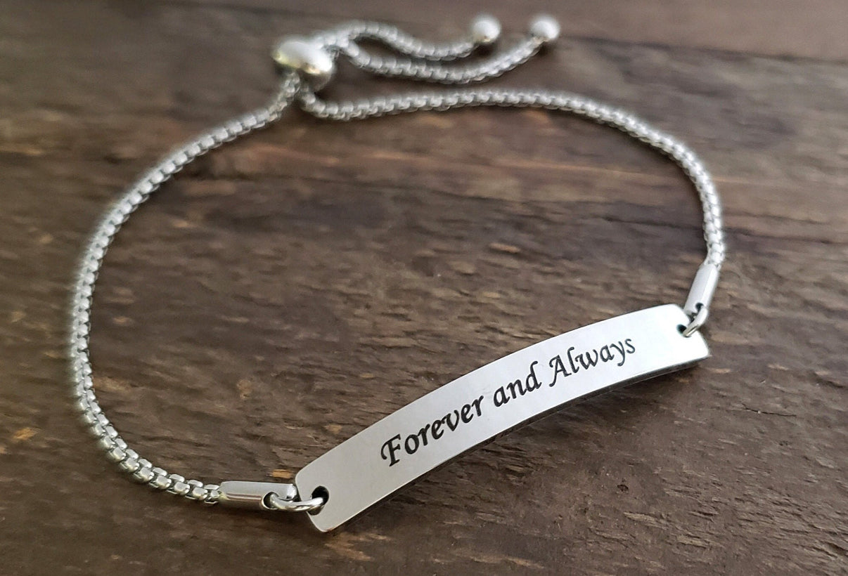 Adjustable Nameplate Bracelet
