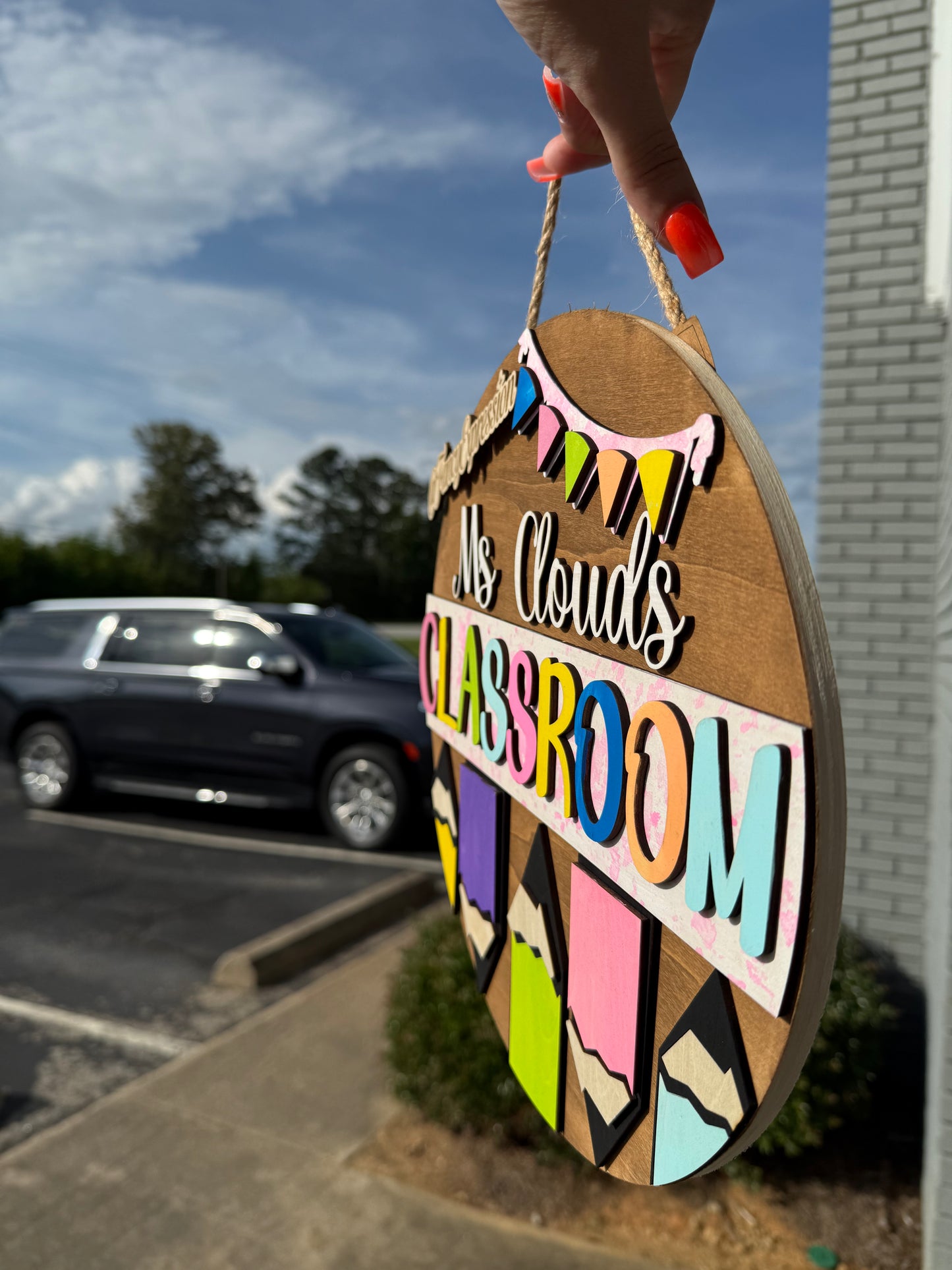Teacher Door Hanger (Colored Pencils)