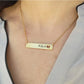 Nameplate Necklace (Heart Cutout)