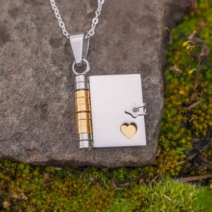 Storybook Necklace (3 engraved pages)