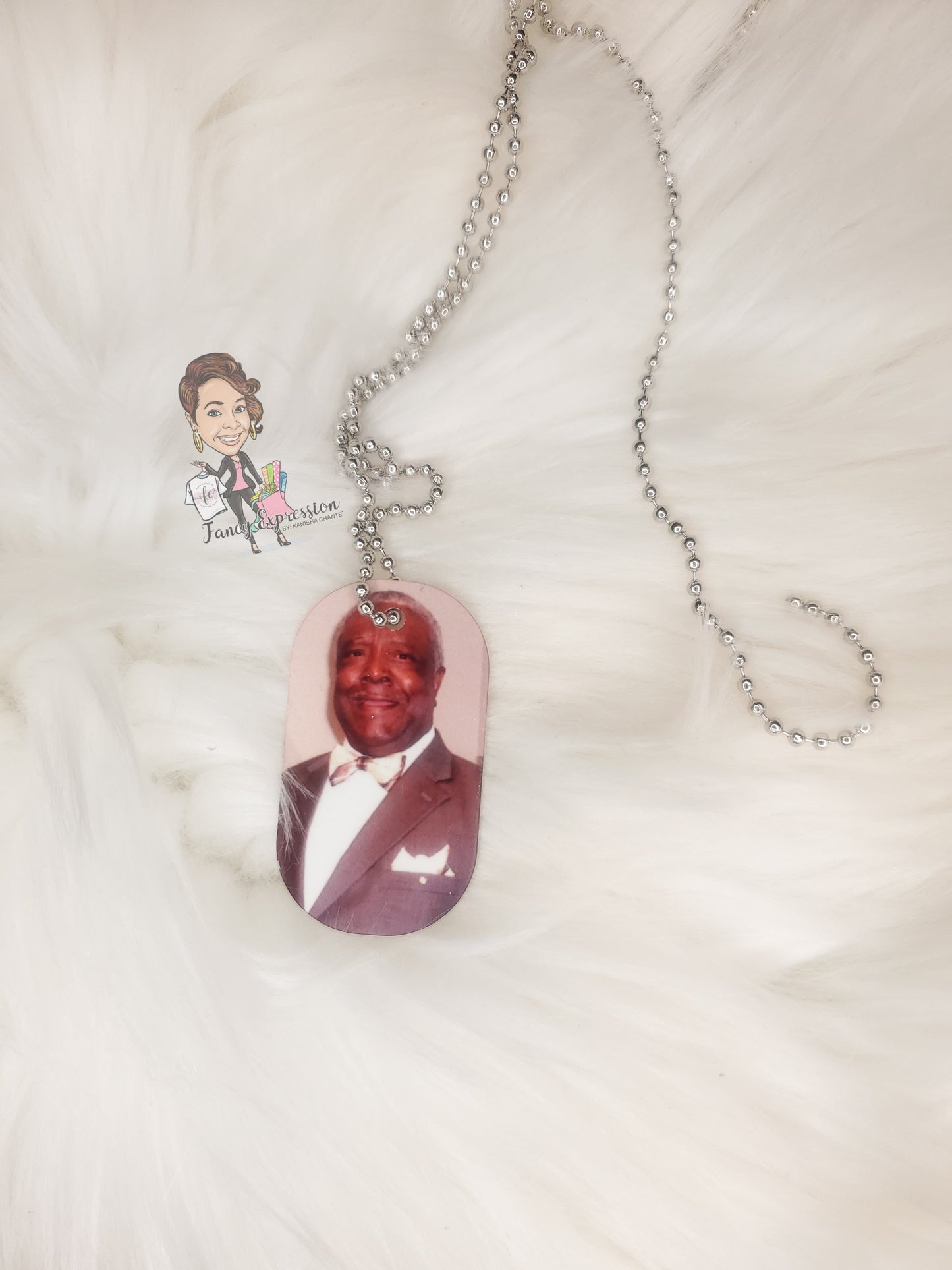 Double Sided Photo Dog Tag