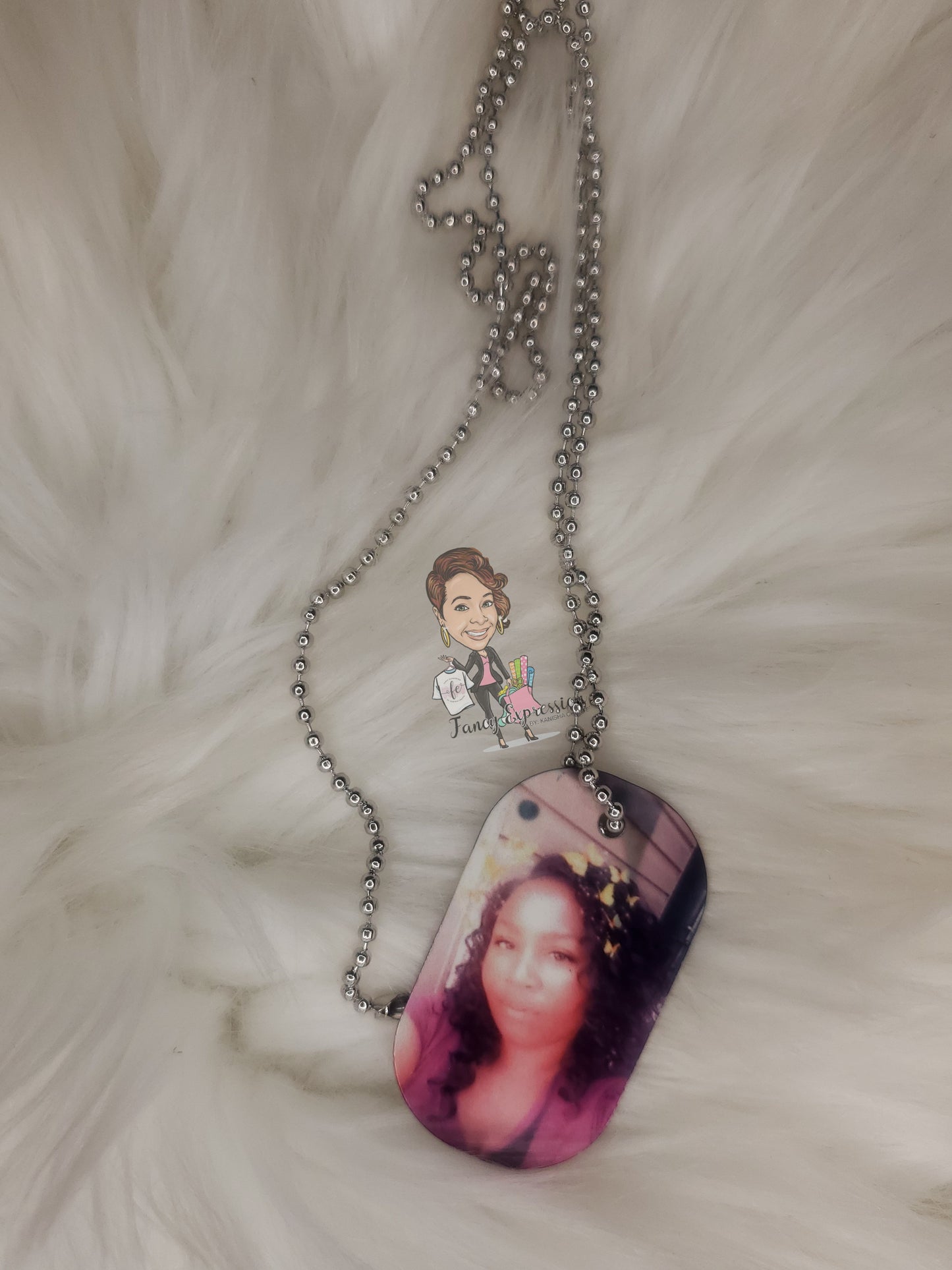 Double Sided Photo Dog Tag
