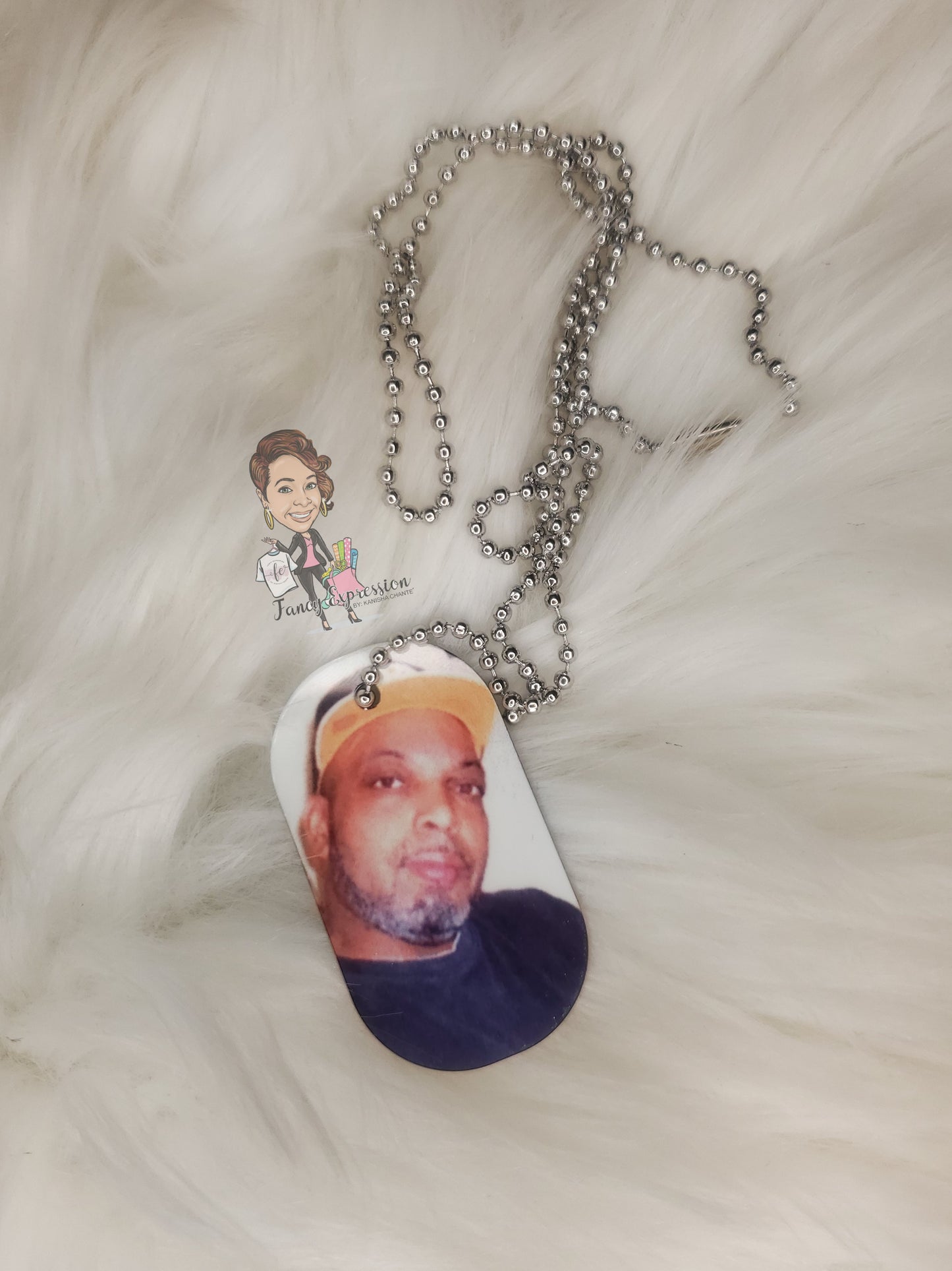 Double Sided Photo Dog Tag