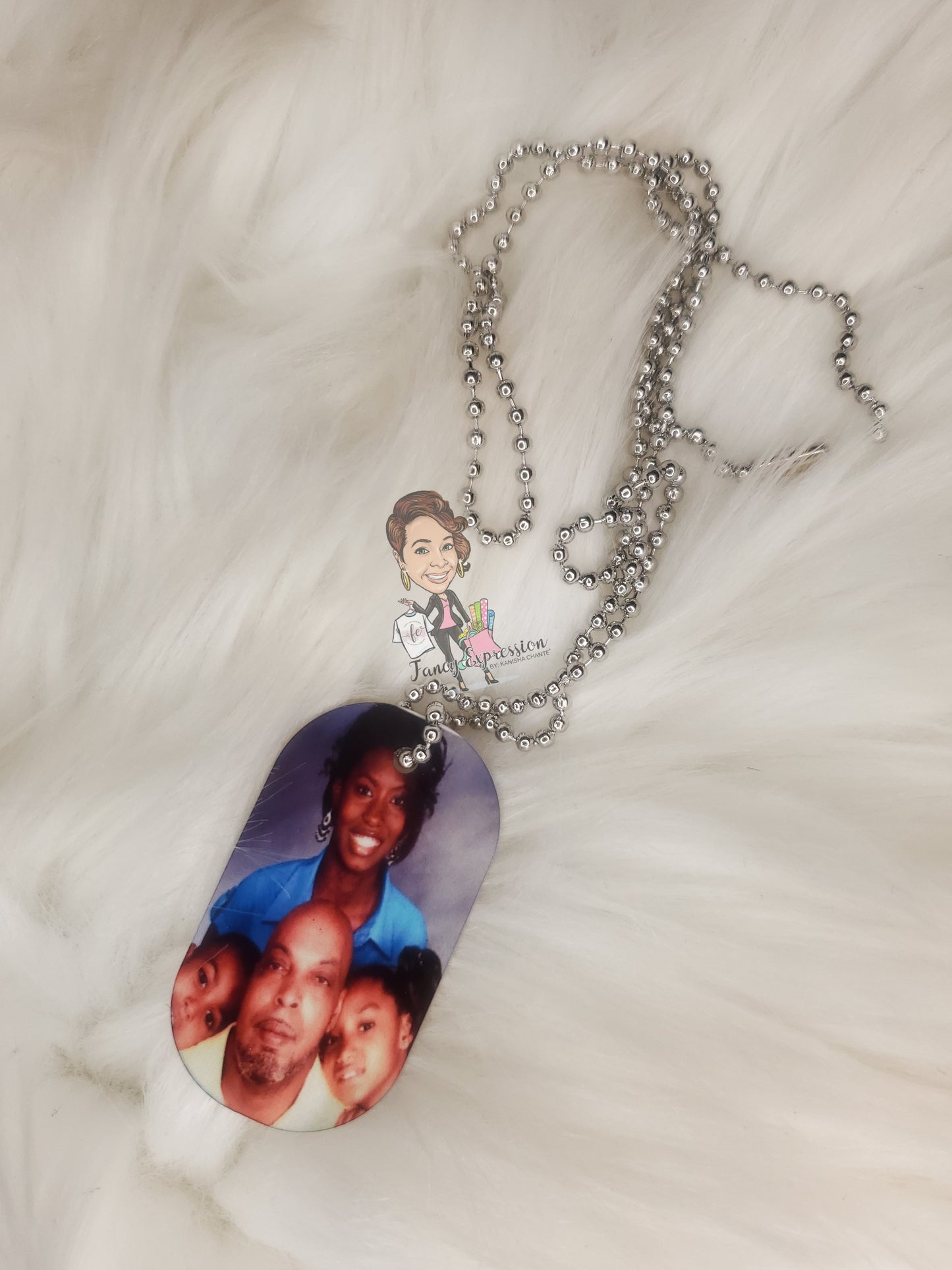 Double Sided Photo Dog Tag