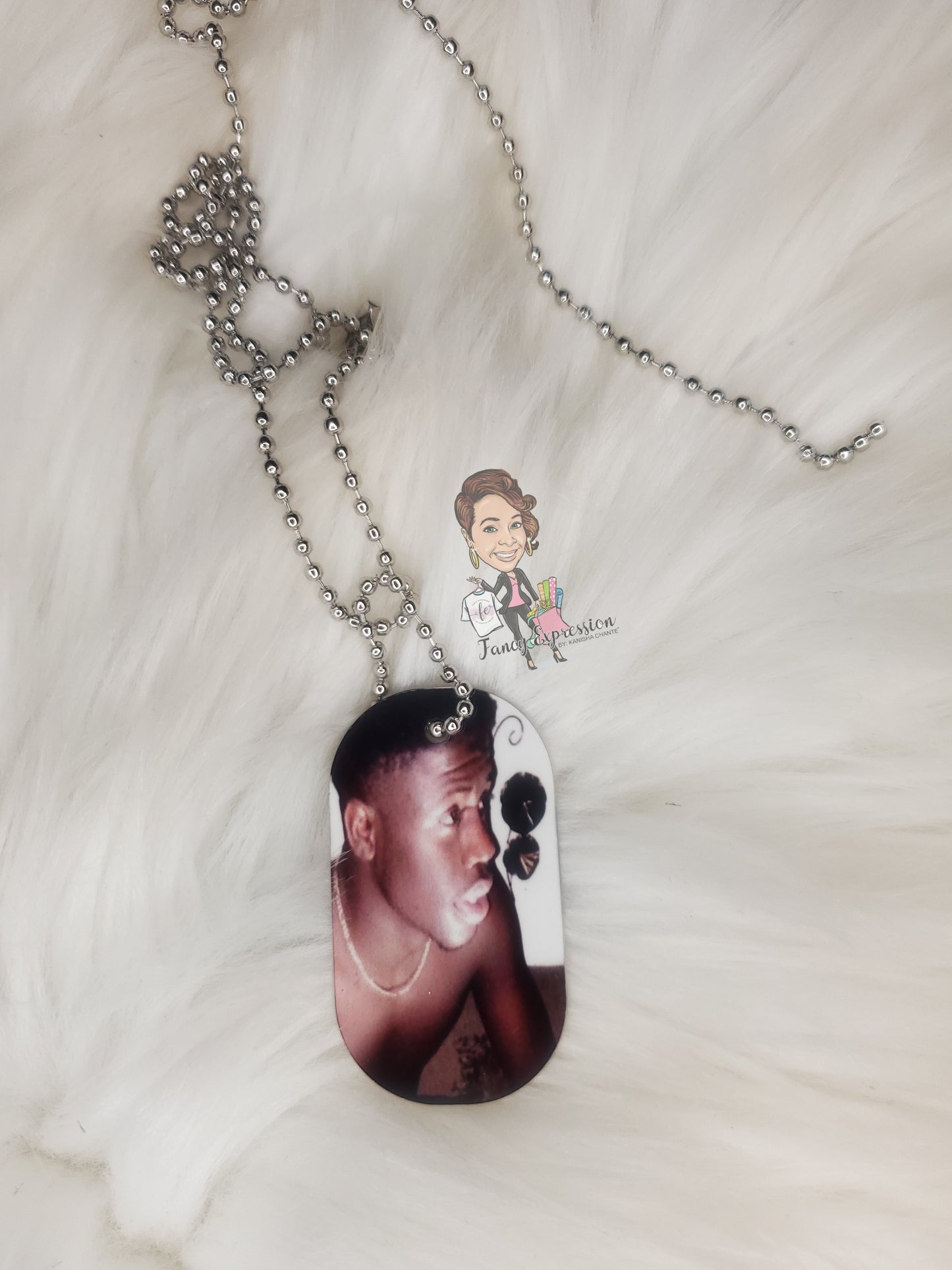Double Sided Photo Dog Tag