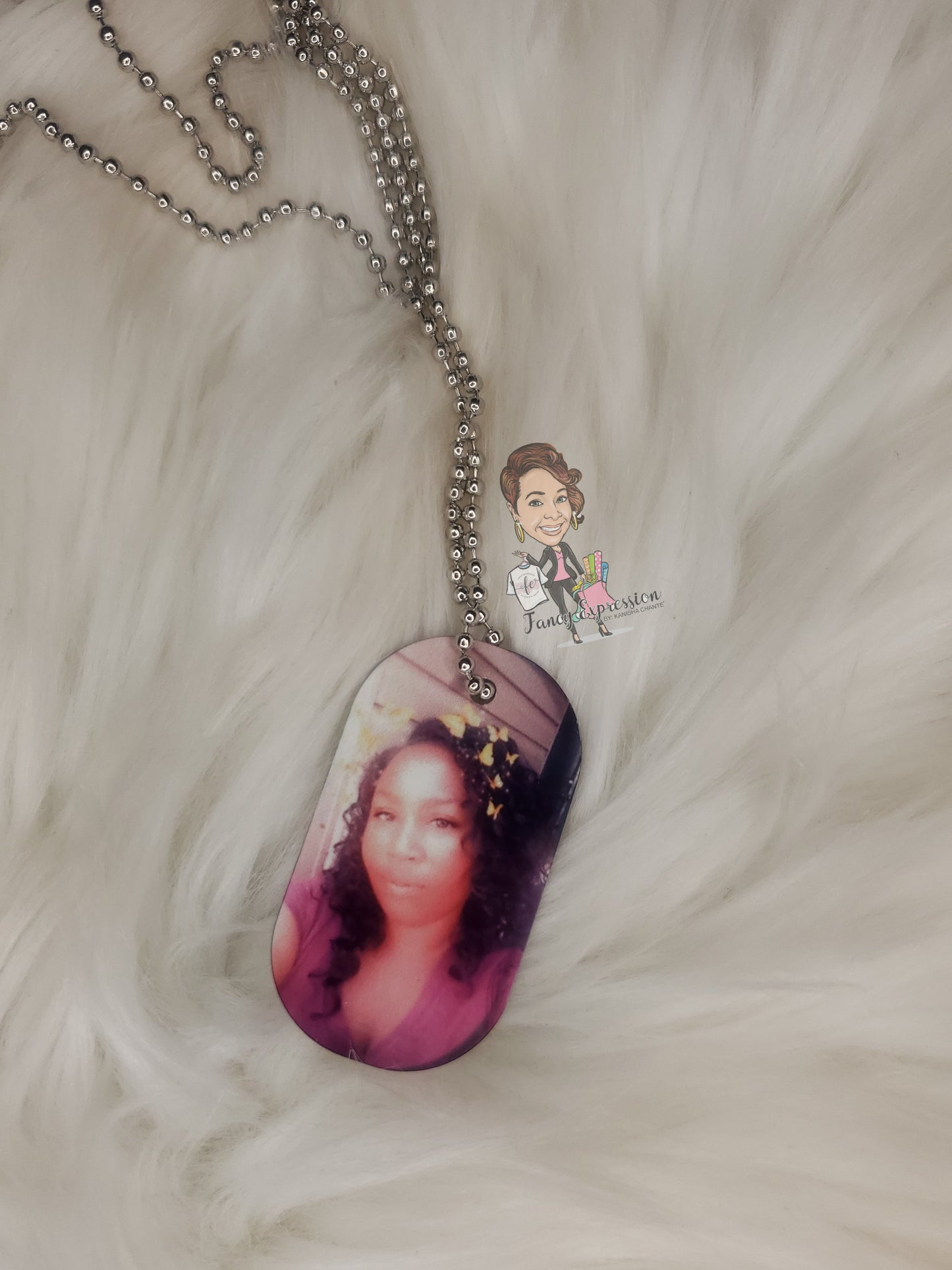 Double Sided Photo Dog Tag
