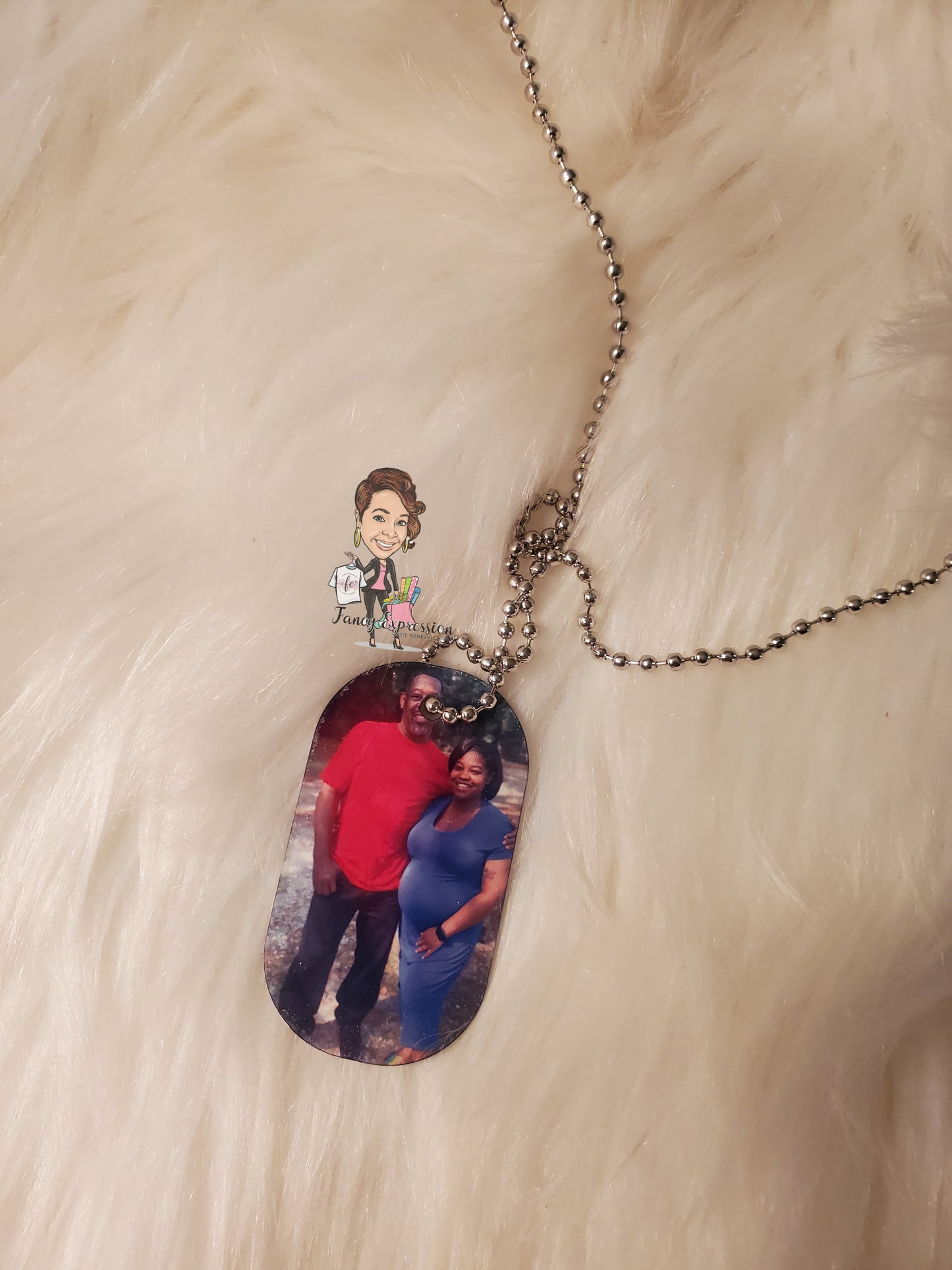 Double Sided Photo Dog Tag