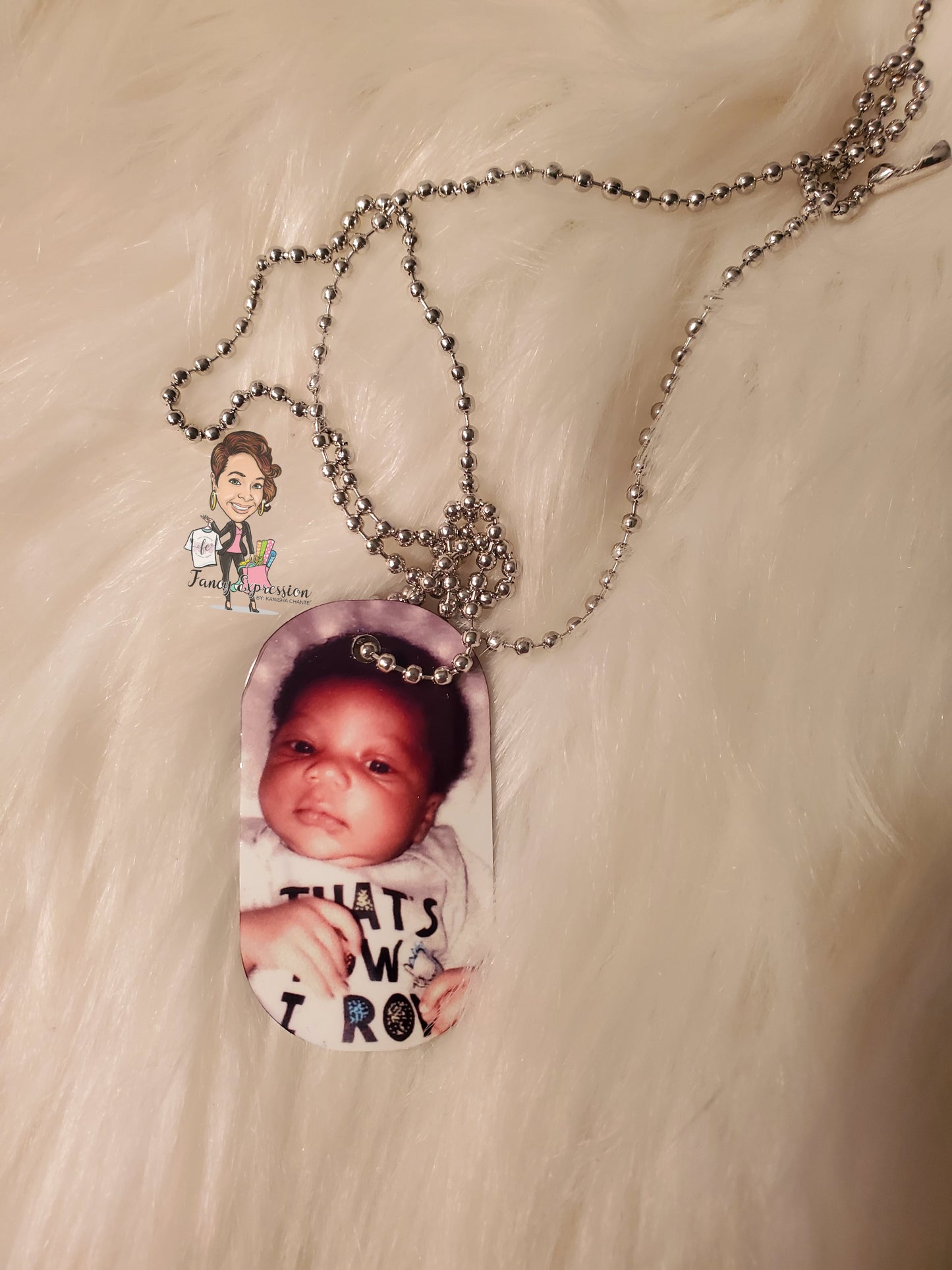 Double Sided Photo Dog Tag