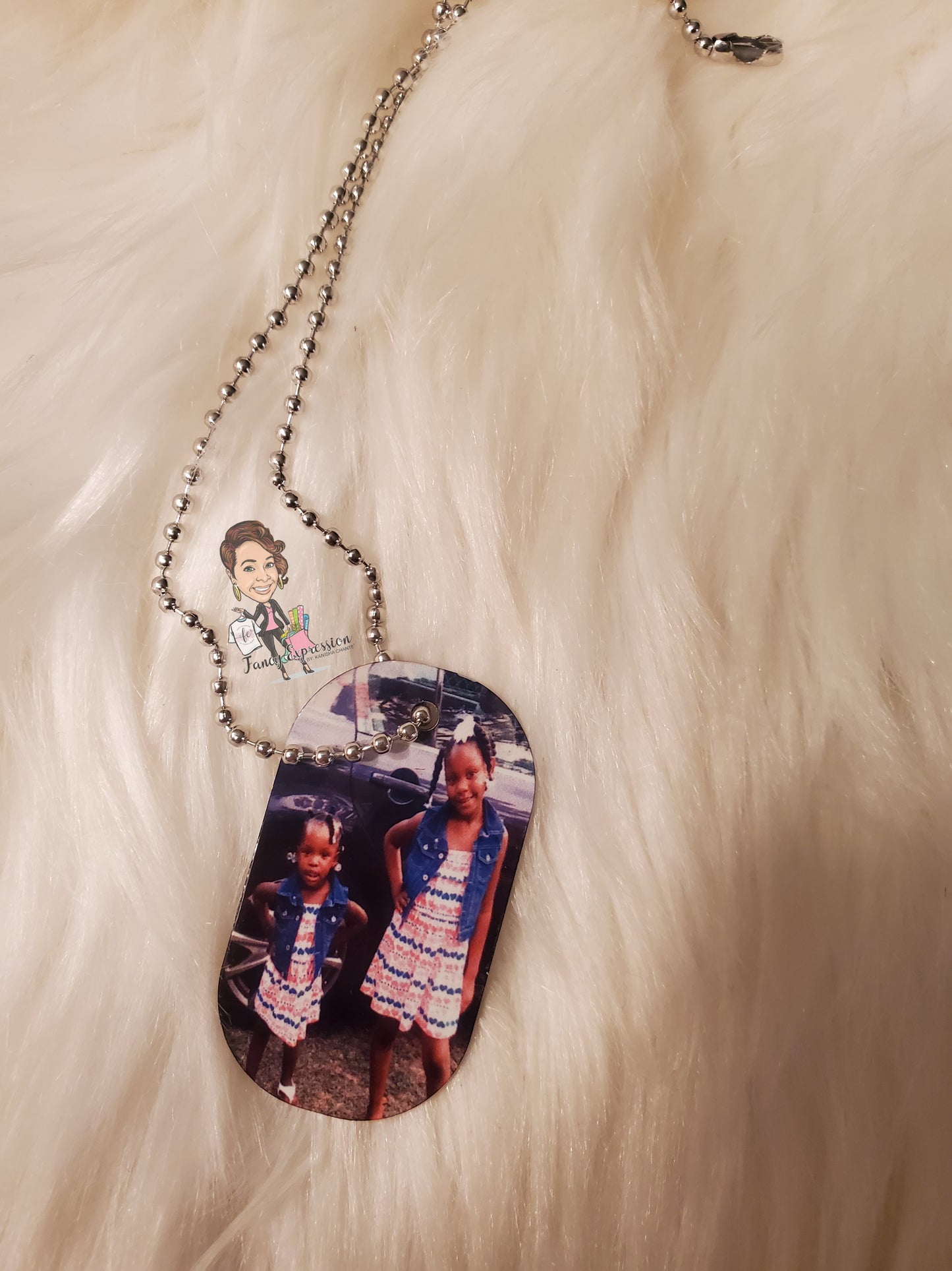 Double Sided Photo Dog Tag