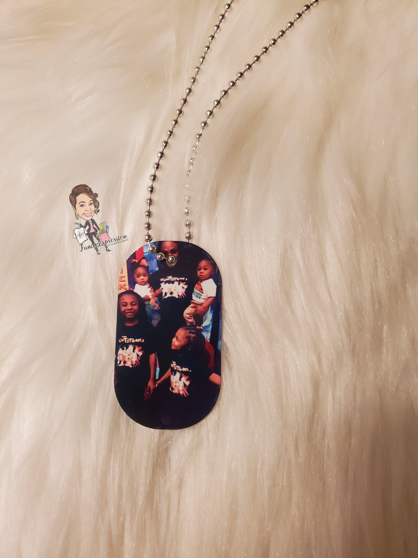 Double Sided Photo Dog Tag