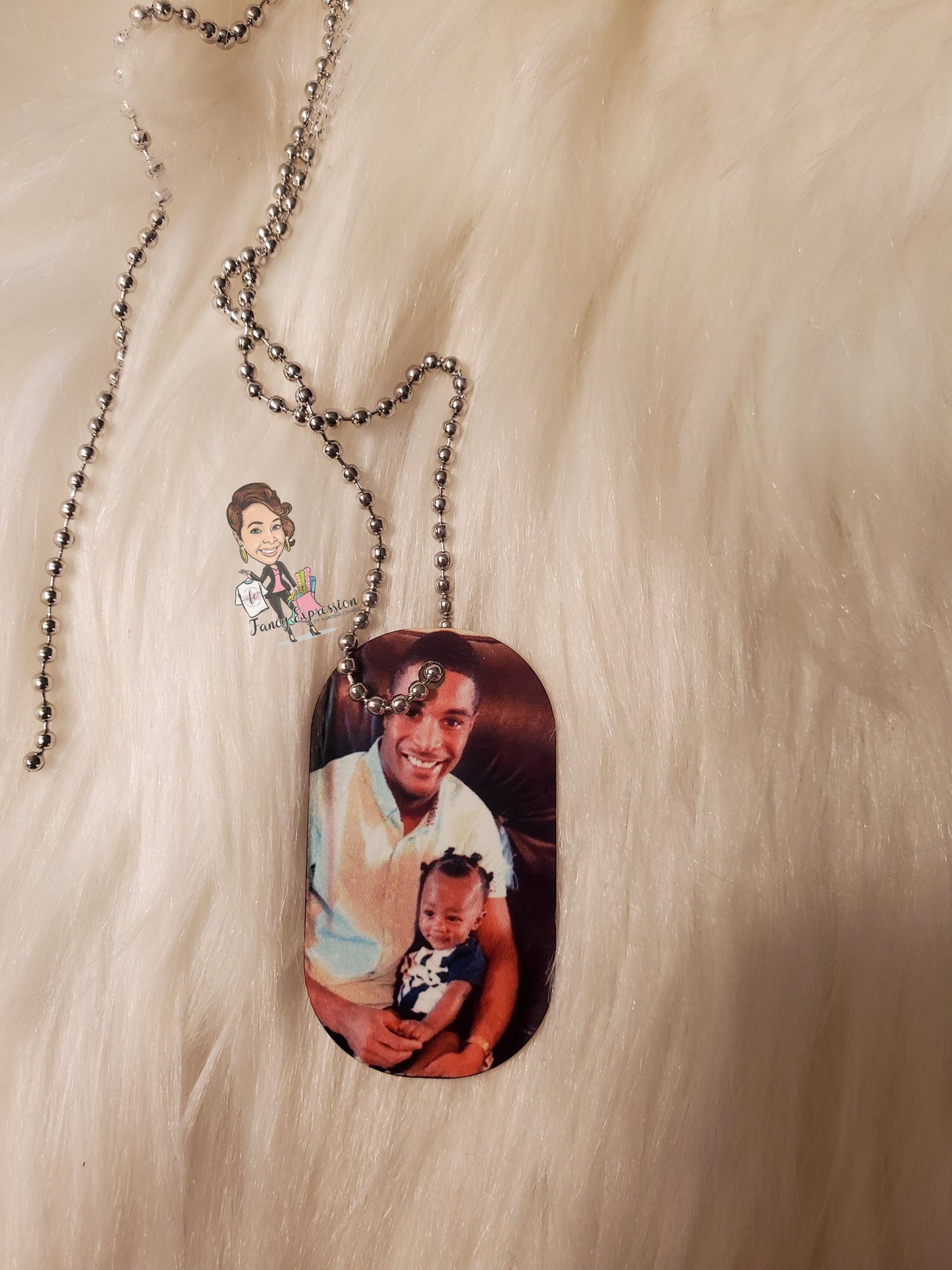 Double Sided Photo Dog Tag