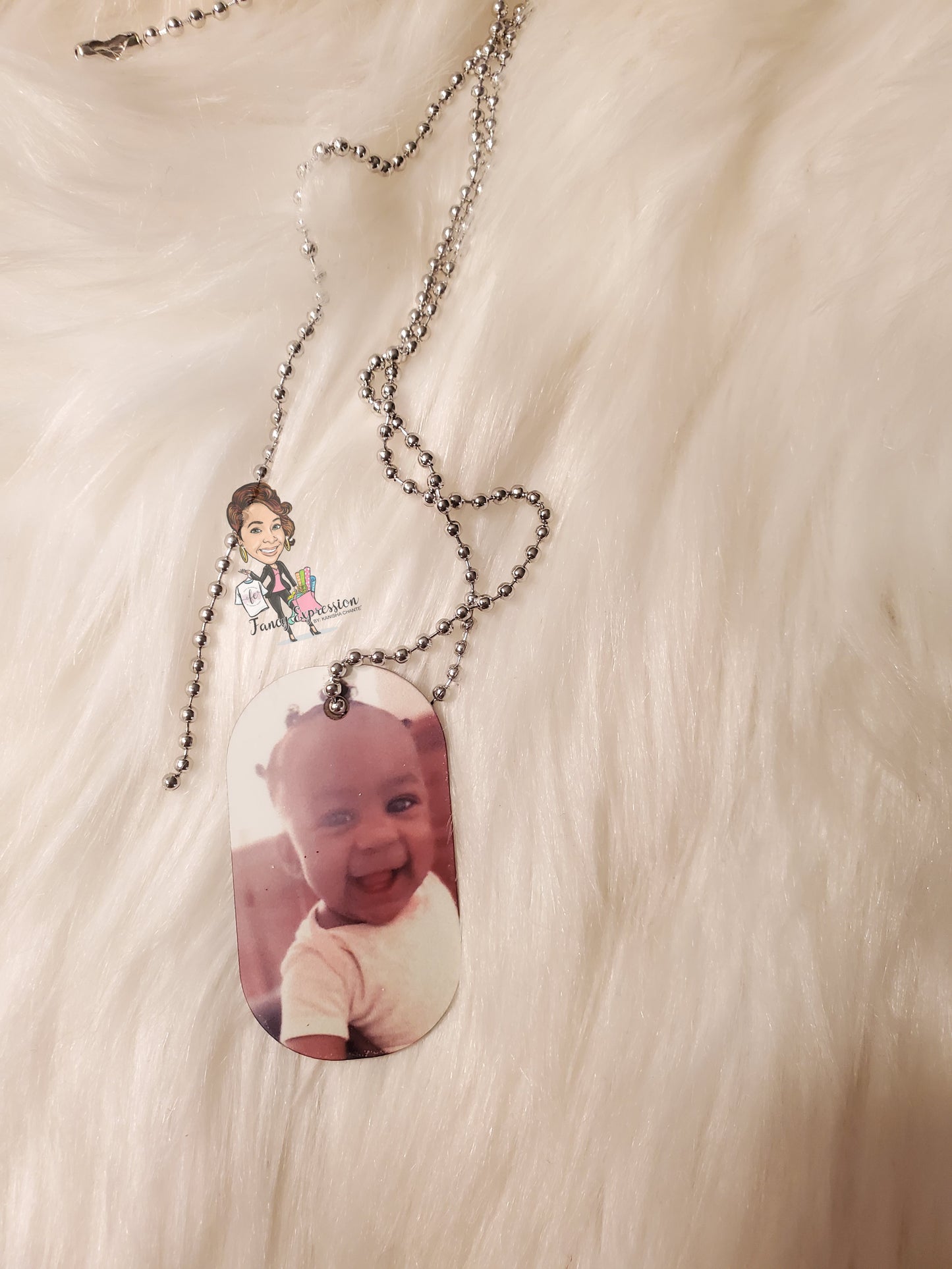 Double Sided Photo Dog Tag