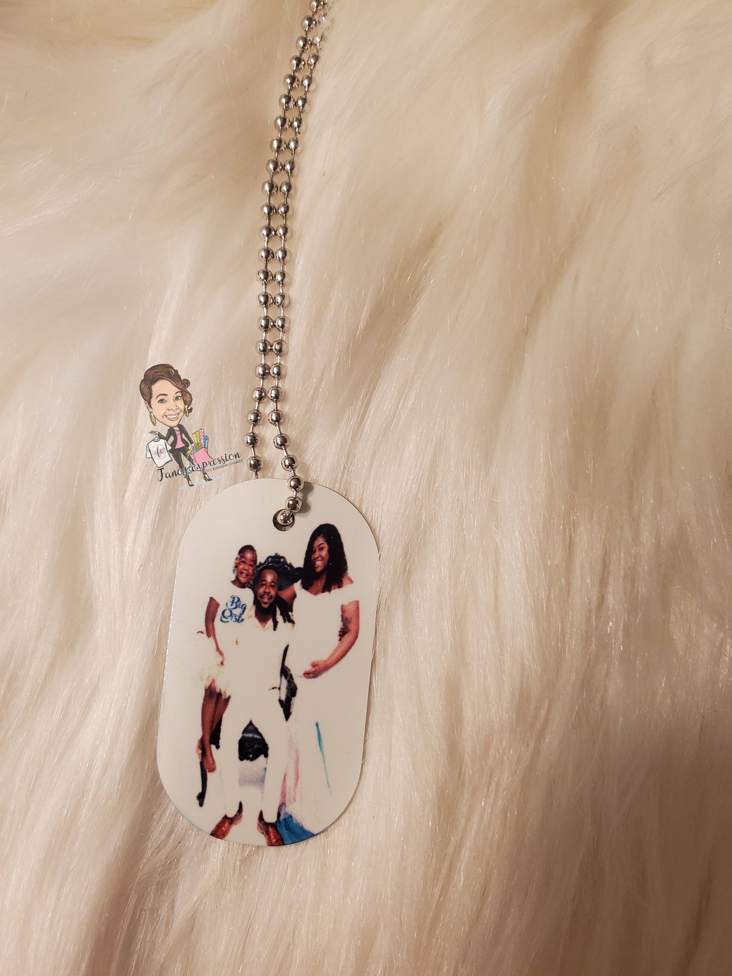 Double Sided Photo Dog Tag