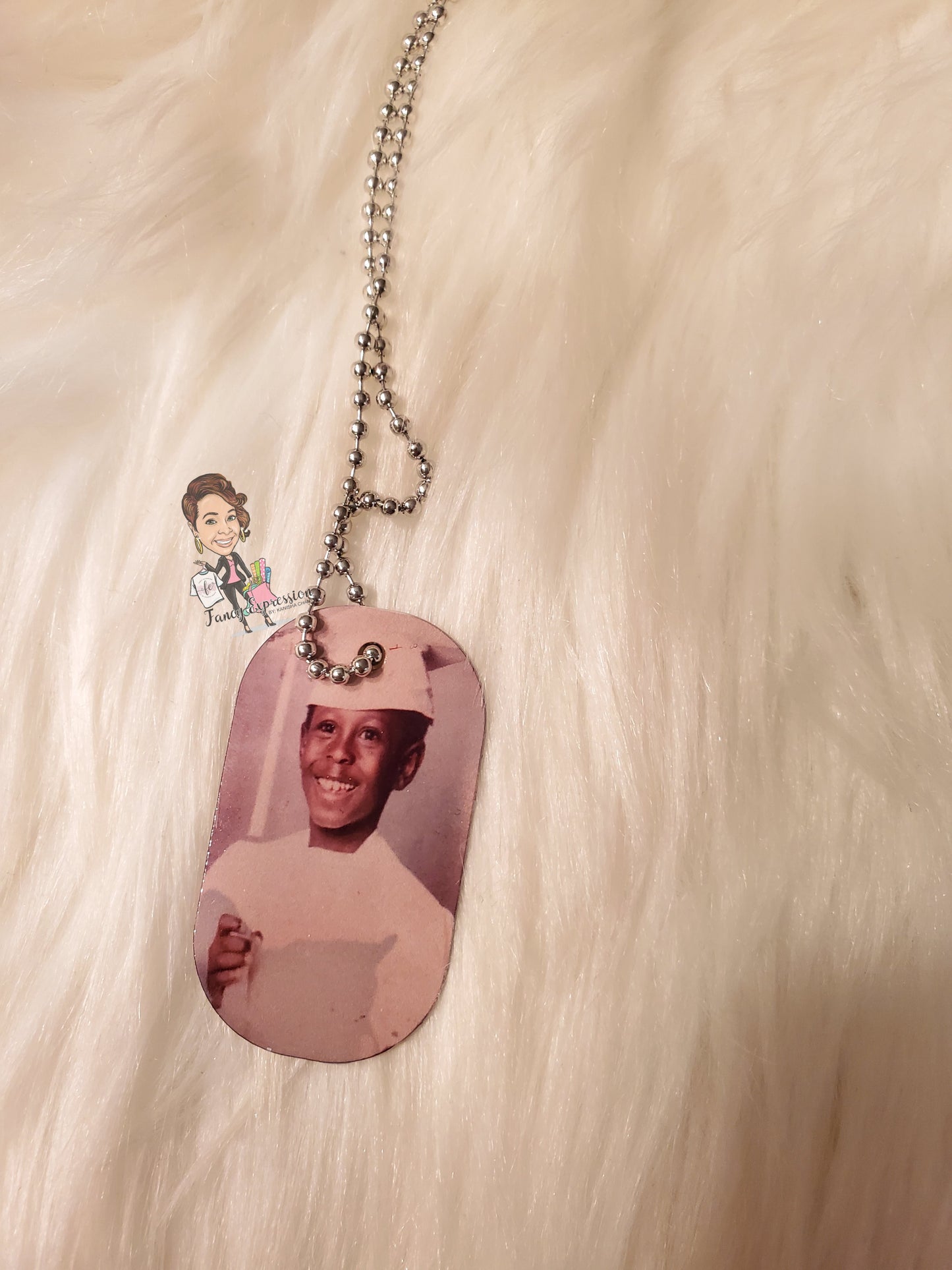 Double Sided Photo Dog Tag