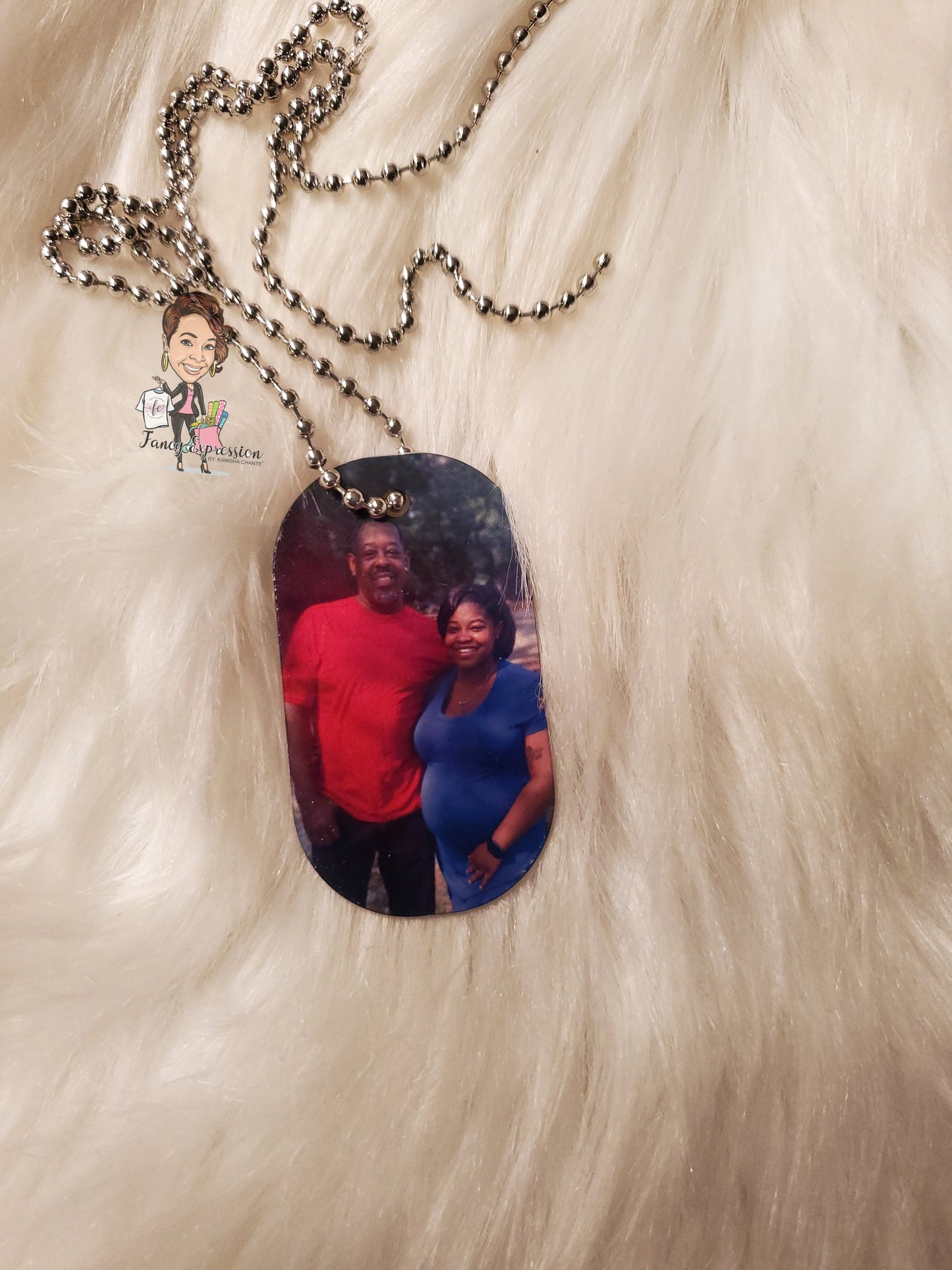 Double Sided Photo Dog Tag