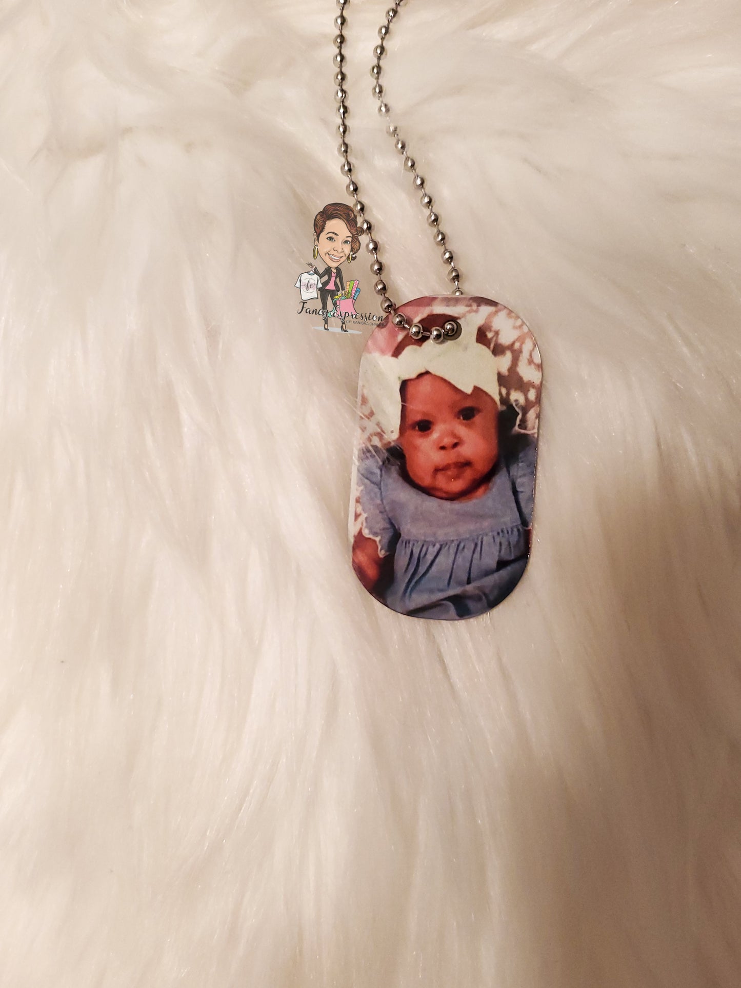 Double Sided Photo Dog Tag