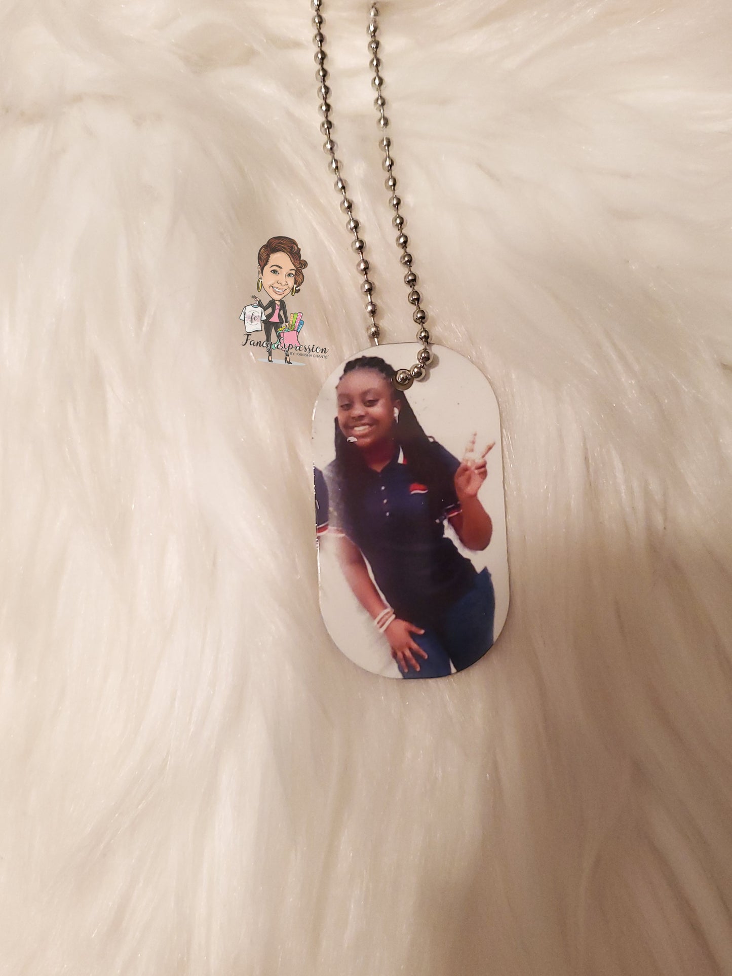 Double Sided Photo Dog Tag