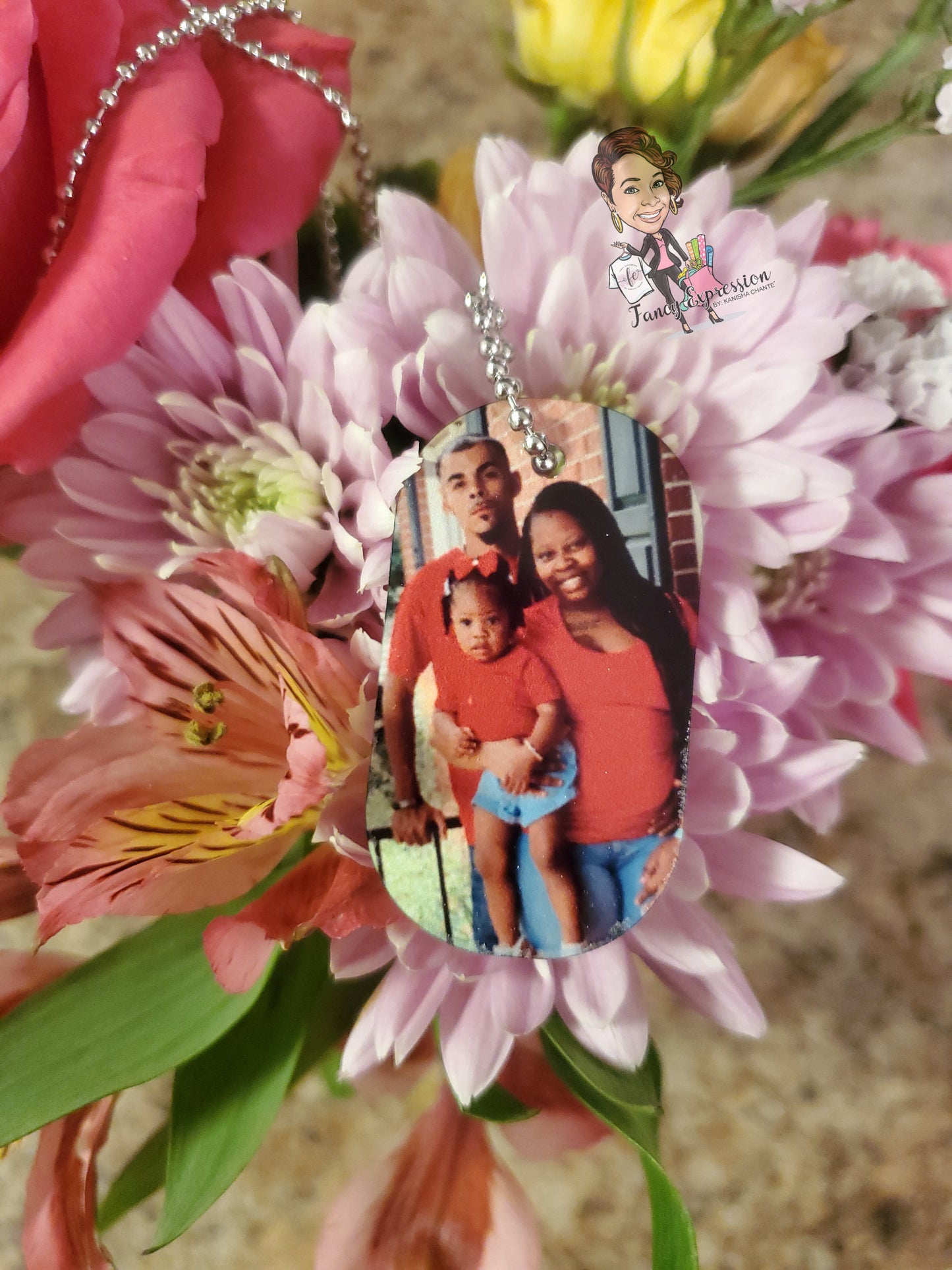 Double Sided Photo Dog Tag
