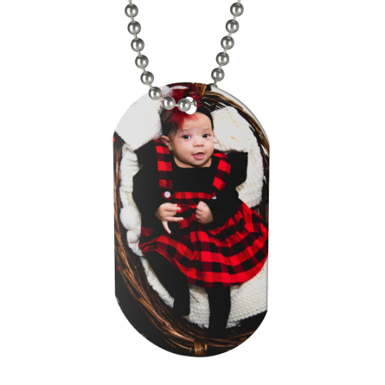 Double Sided Photo Dog Tag
