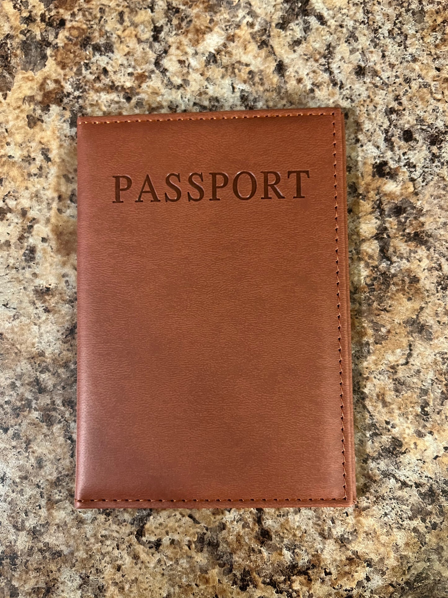 Engraved Passport Cover
